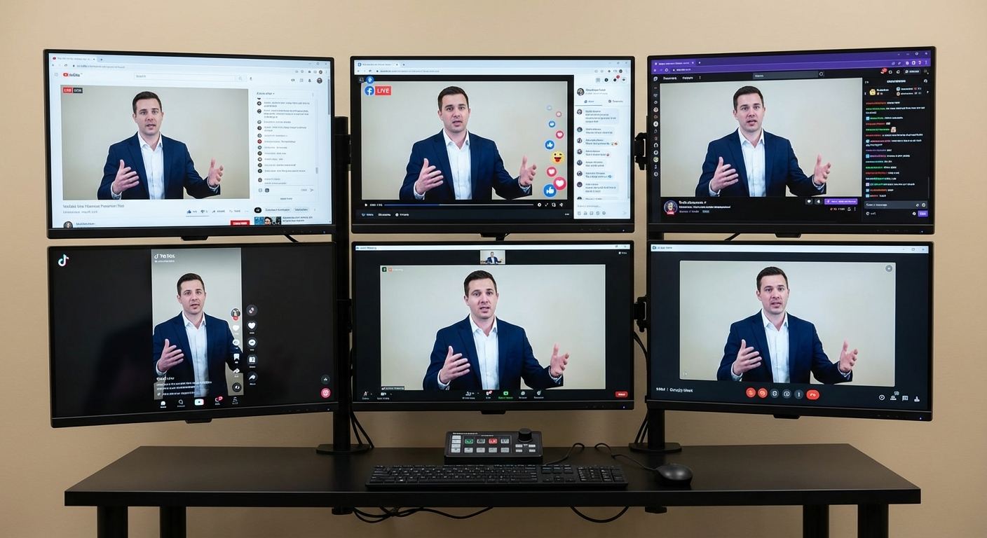 SimuLive Multi Platform Streaming to YouTube Facebook Twitch TikTok and Zoom